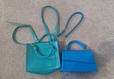 2 x Blue/Turquoise Small Bags