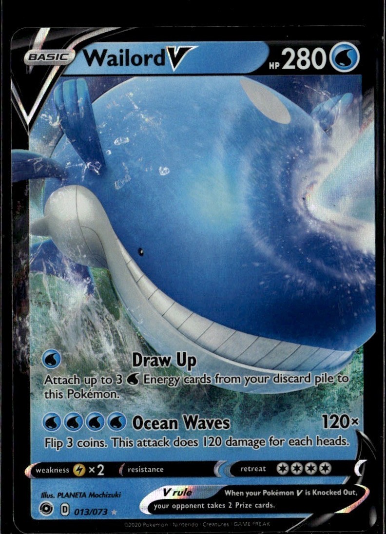 Wailord V Ultra Rare Champion's Path 13/73 NM