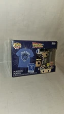 Funko Pop! Tee Back To The Future Doc W/Helmet GITD  Size L