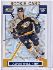 Adam Hall 2002-03 Pacific Exclusive Rookie Card #182. rookie card picture