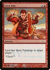 Lava Axe -Foil Light Play MTG Promos: WPN and Gateway