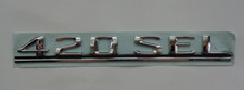 Emblem / Schriftzug 420SEL von Mercedes, für Mercedes S-Klasse W126 neu / NOS Emblem / Schriftzug 420SEL von Mercedes, für Mercedes S-Klasse W126 neu / NOS