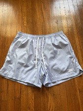 Rare Nike Sportswear Men's Club Woven Track Shorts Nylon Shiny Light Blue