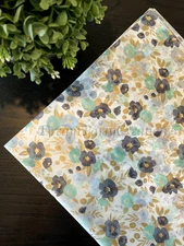 FRESH FLOWERS Design Tissue Paper Sheets Choose Size & Package Amount