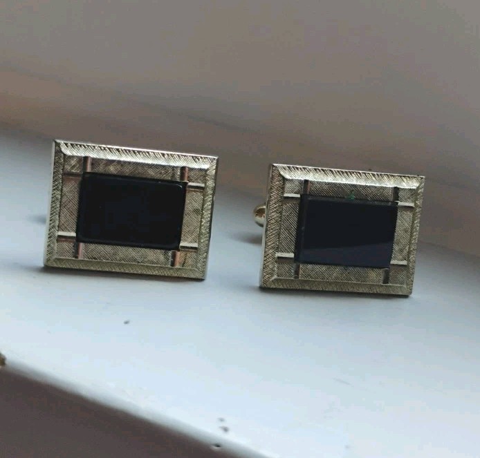Vintage Dante Rectangular Cufflinks - image 1
