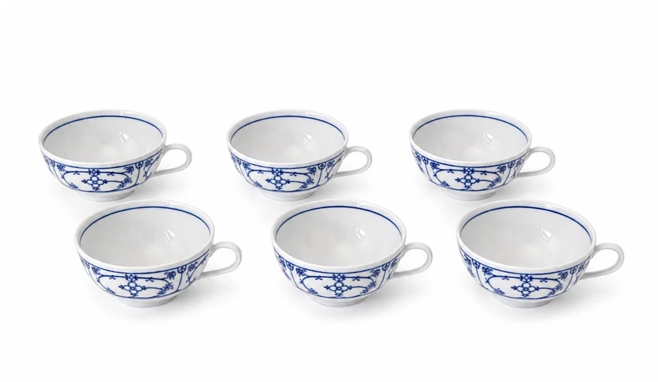 Winterling Vintage Konvolut Teetasse 100ml 6 Stück Indisch blau Strohblume - Bild 1 von 2