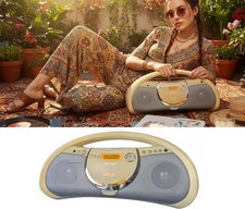 Sony ZS-YN7 Personal Audio System China  Portable MP3 CD Player Beige Boom Box