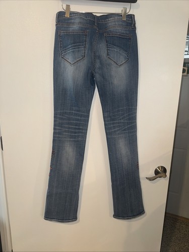 Driftwood Women’s Embroidered Floral Denim Jeans Kelly Size 27 - Picture 12 of 16