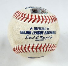 2023 Athletics Nationals Game Used Baseball Robert Garcia JJ Bleday Single 45