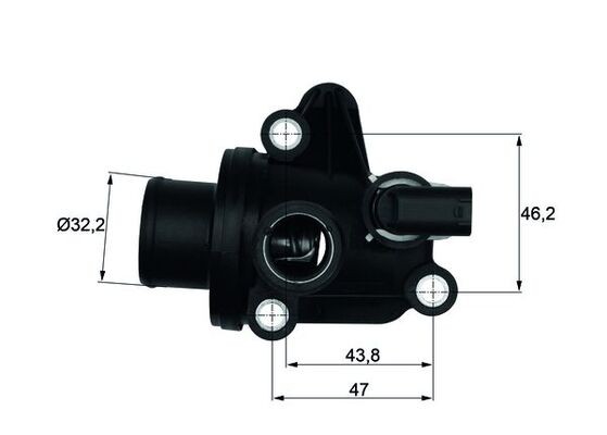 Mahle Thermostat Mit Dichtung (Ti 12 87) FüR MERCEDES-BENZ A-Klasse Vaneo-image