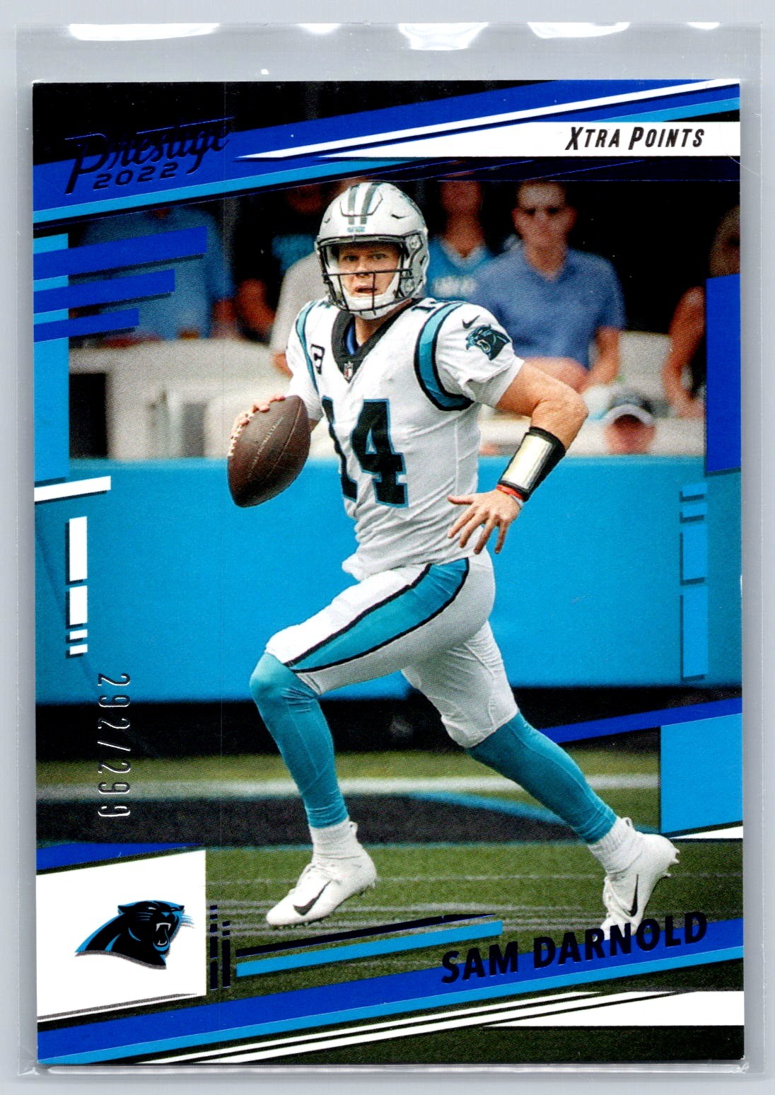 2022 Panini Prestige #39 Sam Darnold Xtra Points Blue #/299