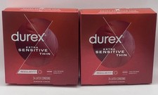 2 Pack - Durex Extra Sensitive Thin Latex Condoms Regular Fit - 24 Count