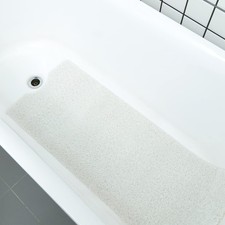 Bath Tub Shower Mat 40 x 16 Inch Non Slip Soft PVC Loofah Bathtub Mats for Ba...