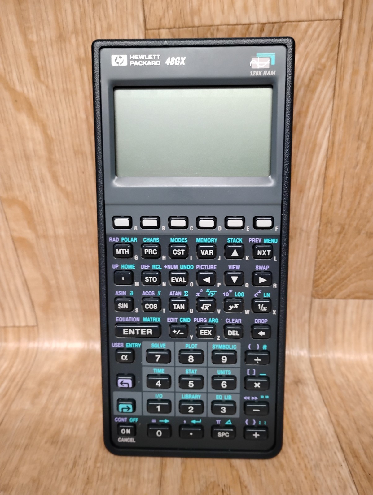HP Hewlett Packard 48GX 128K High Contrast LCD Graphing Calculator For Parts