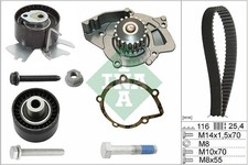 Image of INA 530055831 Water Pump & Timing Belt Kit Fits DS Fiat Ford Peugeot Toyota