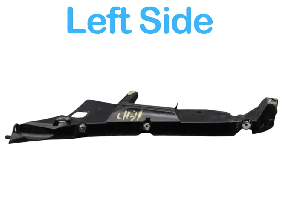 Soporte de cubierta de parachoques izquierdo del lado del conductor 10-15 Jaguar XJ XJL X351 negro OEM Foto 3 de 4