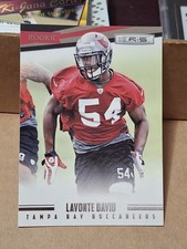 2012 LAVONTE DAVID PANINI ROOKIES AND STARS ROOKIE CARD RC #188 BUCCANEERS . rookie card picture
