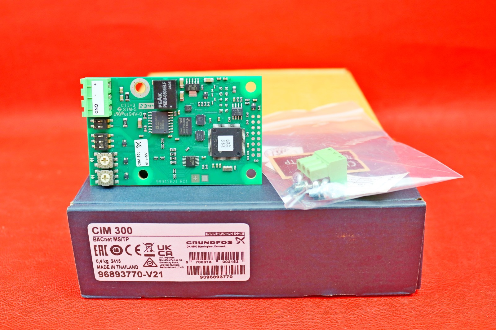 Grundfos CIM 300 BACnet MS/TP Interface Module 96893770-V21