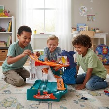 Hot Wheels 2008 Shark Bite Bay Fold & Go Pop Up Track Set di Mattel N4739