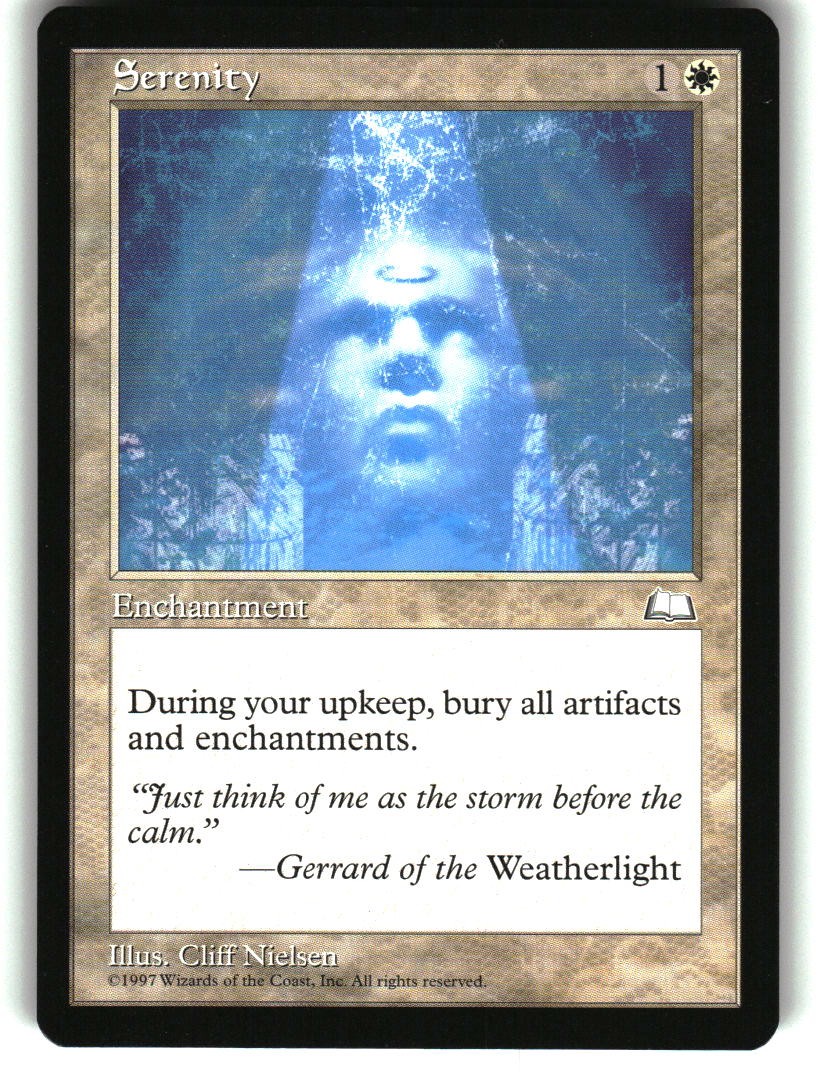 Magic the Gathering - Weatherlight Serenity 1997 Rare