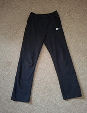 Nike Men?s Black Sweatpants XL Regular Drawstring Pockets Fleece Gym Casual
