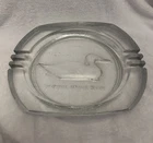 Vintage MCM Blenko Glass Handmade PINTAIL DRAKE DECOY Heavy Glass Ashtray Duck