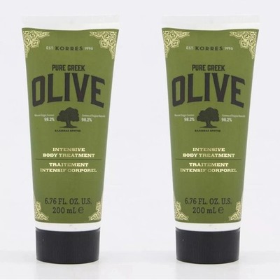 2 x Korres Pure Greek Olive Intensive Body Treatment 200 ml Körperfeuchtigkeitscreme