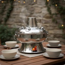 Combustion Hot Pot Burner Stainless Steel Hot Pot Heat-Resistant Single Burner