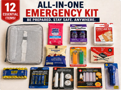 Power Outage Emergency Kit - Storm Survival Pack - Home & Car Bag Ready