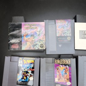Lote Nintendo NES: TMNT+Punch-Out+X-Men+Wizards Warriors+Blades of Steel+Joust