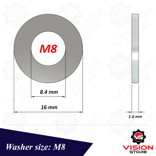 M6 M8 STEEL THREADED BAR + 2x NUTS + 2x WASHERS THREADED METRIC BAR STUDDING ROD - Picture 39 of 58
