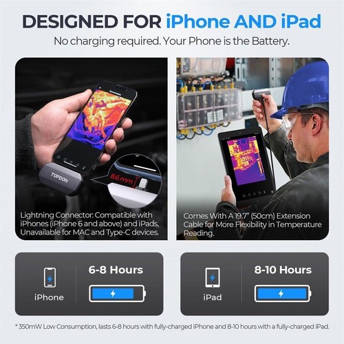 2025TOPDON TC002 Thermal Imaging Infrared Camera For iPhone iOS Brand New - Picture 6 of 10