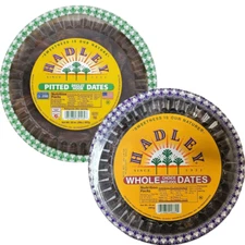 1 Pack - Hadley Dates Variety - Pitted Deglet Noor, Whole Medjool, Coconut Rolls