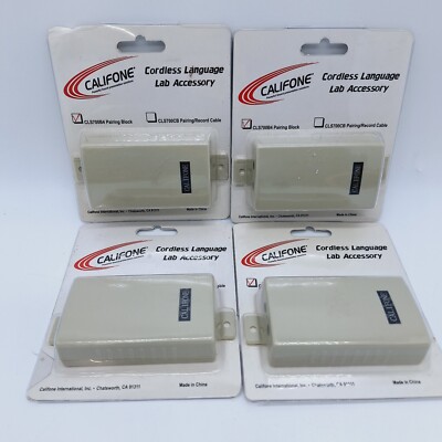 4x Lot of Califone Cordless Language Lab Accessory Pairing Blocks CLS700B4