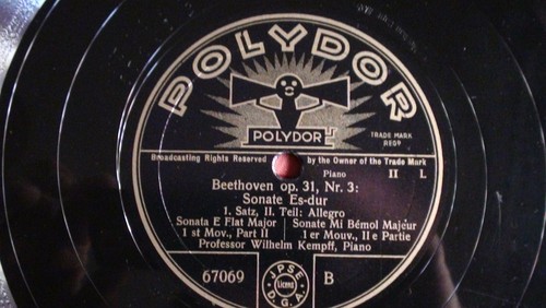 Wilhelm Kempff Polydor Elly Ney Trio Beethoven Piano Concerto 3 German 3x78rpm - Picture 2 of 6