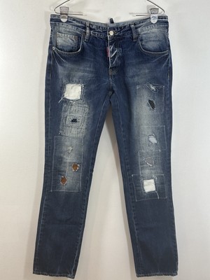 DSQUARED2 Men  Destroy Patch Repaired Cool Guy Jeans  Sz 33