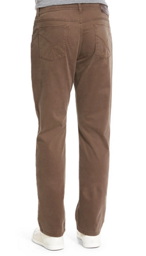 Pantalone BRAX Cooper fantasia cotone elasticizzato Pima NUT 40x36 nuovo con etichetta $188 - Foto 2 di 4