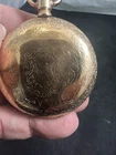 Antique ELGIN National Watch Co Gold Tone Pocket Watch Model 3,not working AS IS