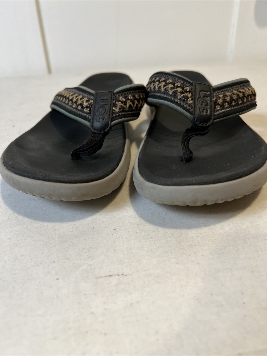 Ugg Boots Union Flip Flop Tasman UGG Mens Flip Flops Black Gray