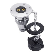 WhiteWater 8208BC  Chrome-Plated Brass Deck Electrical Connector  5 Amp 3 Pin