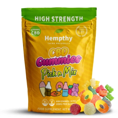 HEMPTHY CBD Gummies Edibles 1000mg High Strength - 50 Pack - Free Post - Various Gummies