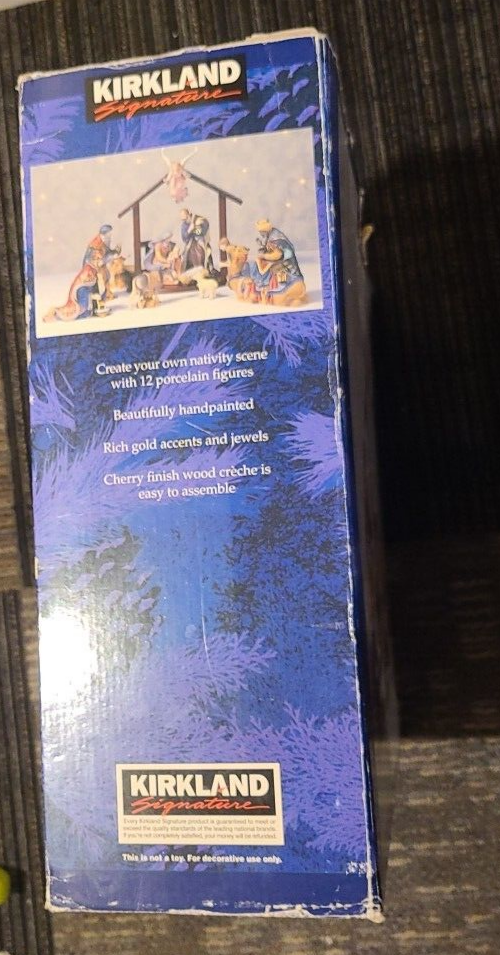KIRKLAND SIGNATURE 12 PIECE PORCELAIN NATIVITY SET eBay