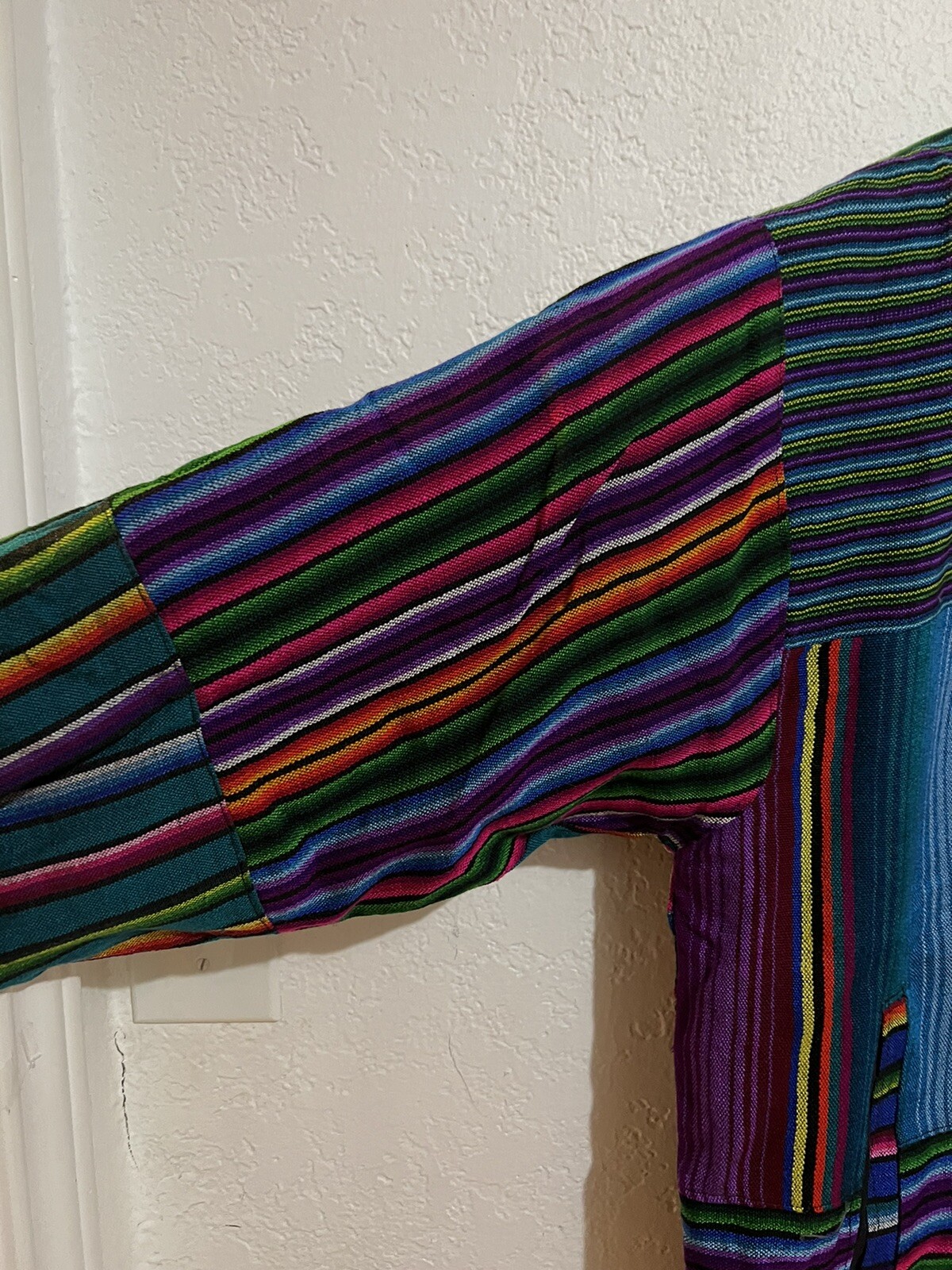 Embroidered Patchwork Guatemalan Bomber Jacket. S… - image 5