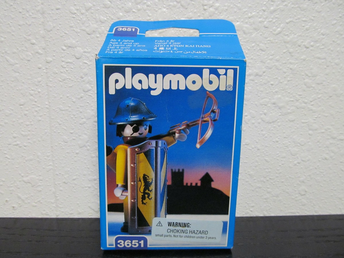 1993: Playmobil 3651 Medieval Foot Soldier - Open But New Sealed