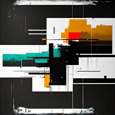 Ausstellungsstück! Bauhaus Abstrakt 01 100x100 Gallery Print/Pop Art/Acrylglas
