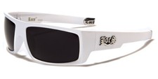 Locs White Rectangular Wrap Sunglasses LOC91025-WHT , UV400, NEW  FREE Ship 