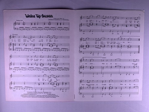 The Detroit Spinners Sheet Music Wake Up Susan 1976 - Picture 3 of 14