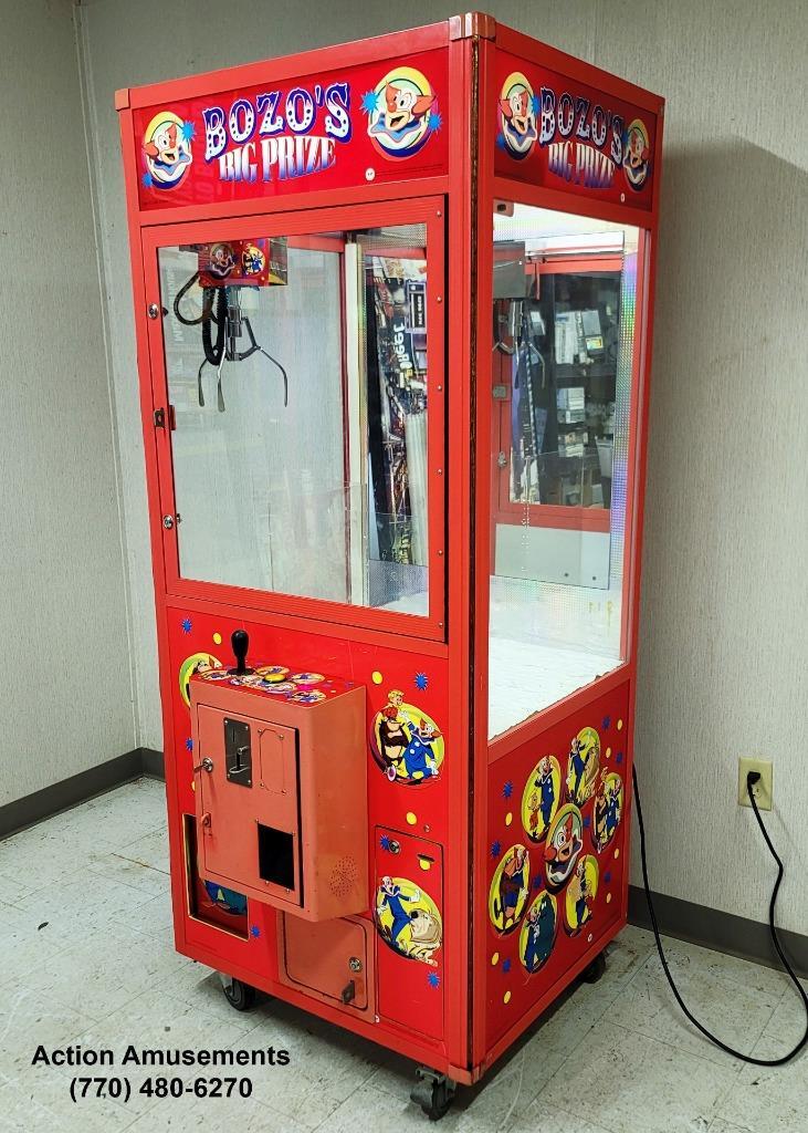 Bozo's Big Prize 31" Arcade Skill Crane Claw Machine eBay