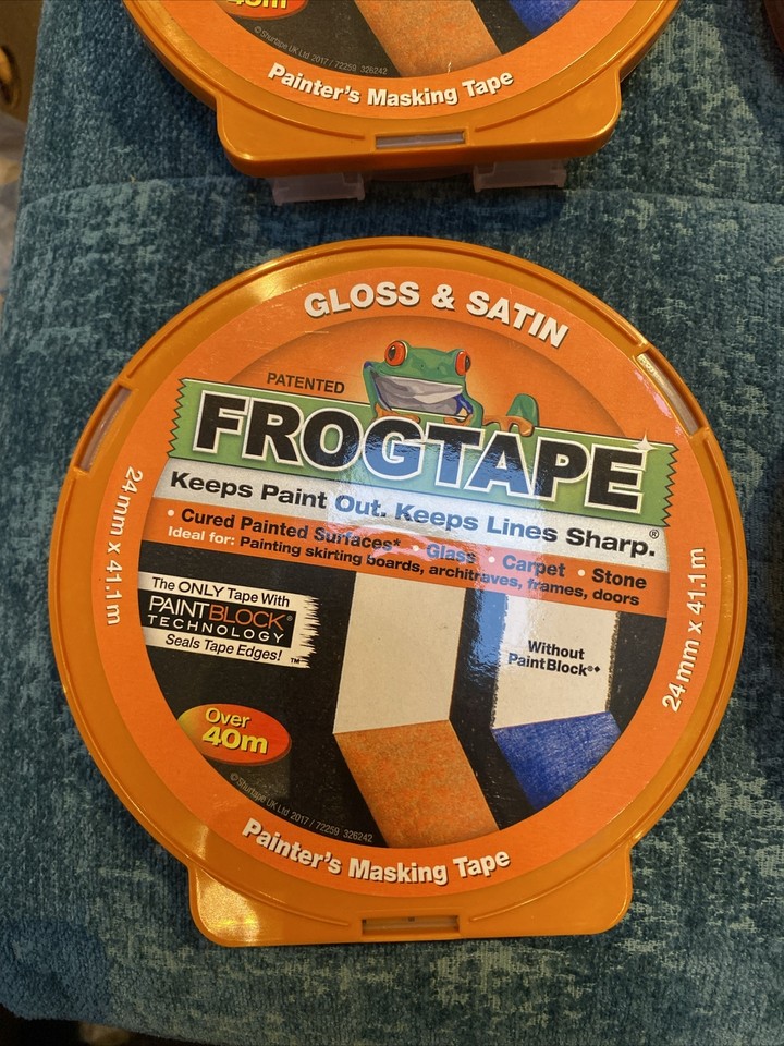 4 packs of Frog Tape Orange Gloss & Satin Painters Masking Tape 34mm X