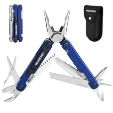 WORKPRO Stainless Steel Multi Tool Plier EDC Multitool with Pocket Knife 18-in-1